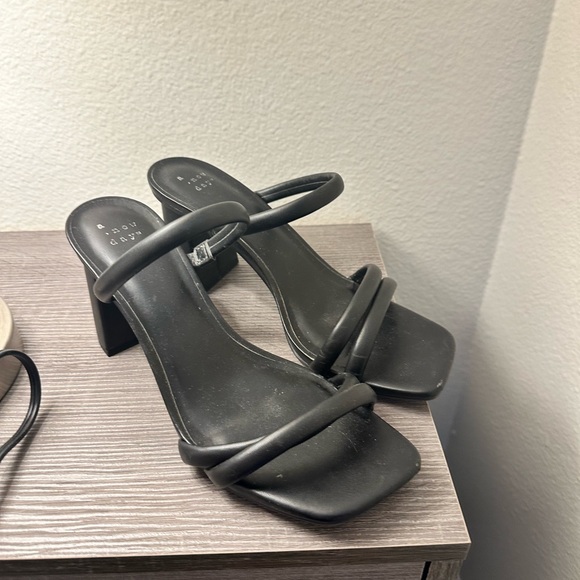 a new day Shoes - a new day Black Strappy Heels